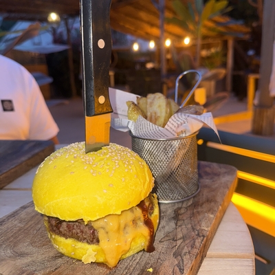 Burger de pain Jaune image
