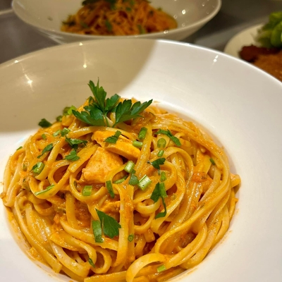 Linguine au saumon frais image