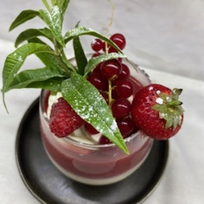 Panacotta aux fruits rouges image