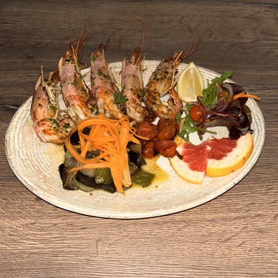 Gambas flambées image