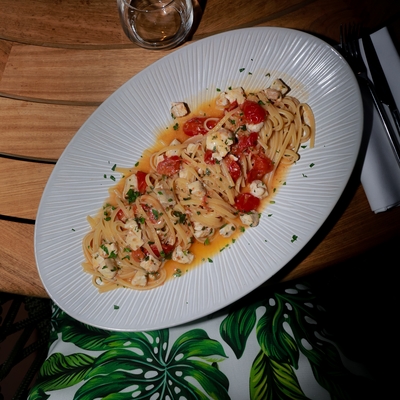 Linguine a la pêche du jour image