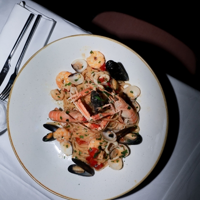 Linguine di gragnano aux fruits de mer image