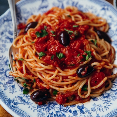 Spaghettis  alla puttanesca image