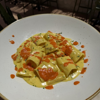 Paccheri alla crema di patate image
