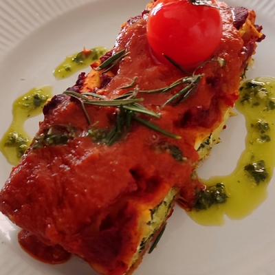 Lasagne Végétarienne au fromage corse et Menthe image