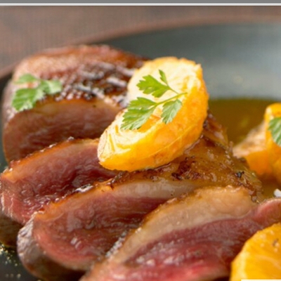 Magret de canard au miel et à la clémentine image