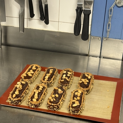 Tartelette chocolat façon snickers image