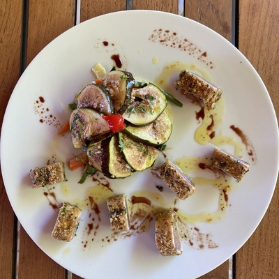 Filet de petit thon comme un tataki image