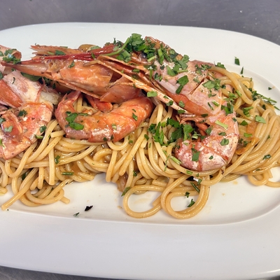 Spaghettis aux gambas image