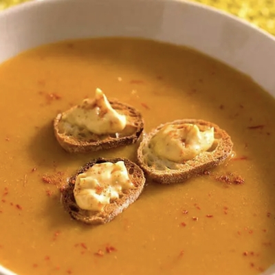 Soupe de poisson maison, pêche locale image