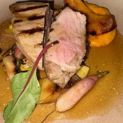Pavé de veau corse sur le grill image