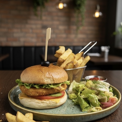 Burger poulet avocat image