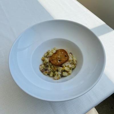 Tartare de maigre / Kumquat / Pain à l’ail image