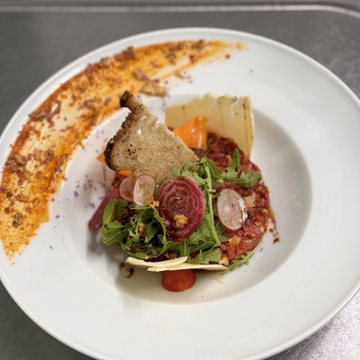 Tartare de bœuf à l’italienne, frites image
