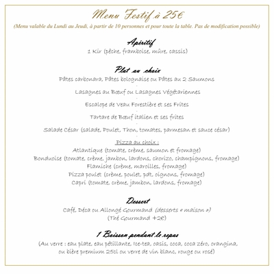 Menu Festif image