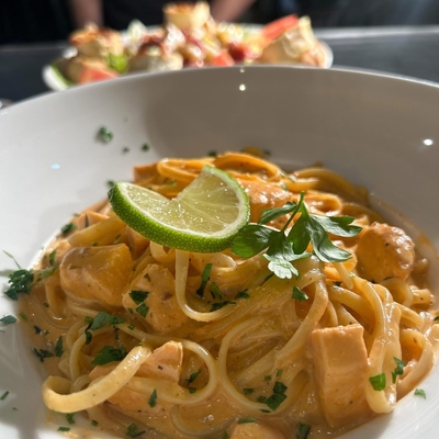 Linguine au saumon image