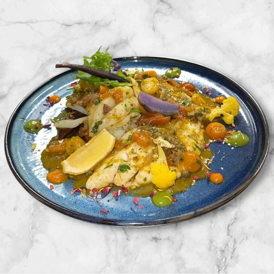 Marmitta di tre pesci all'acqua pazza image