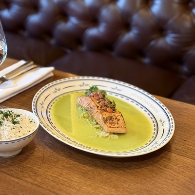 Saumon saisi à la torche image