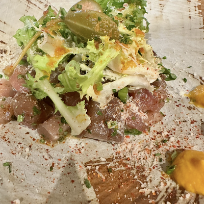 Tartare de Thon rouge de pêche locale Ikejime image