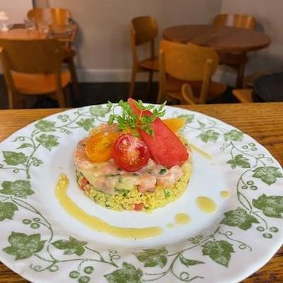 Tartare de saumon exotique image
