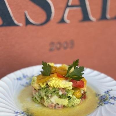 Tartare de saumon exotique image