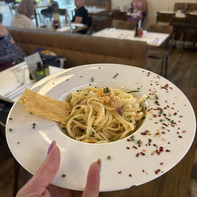 Linguine façon carbonara image