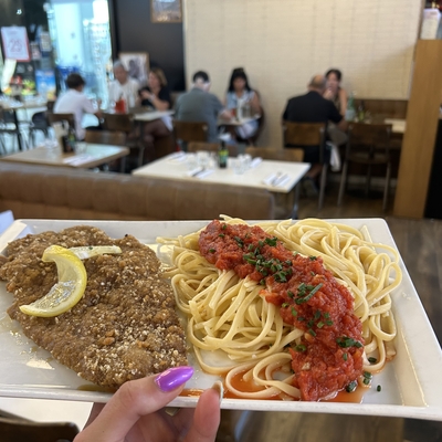 Escalope de veau à la milanaise image