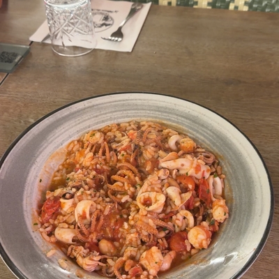 risotto pescatore image