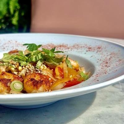 Wok de crevettes image