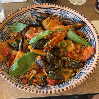 paccheri aux fruits de mer image