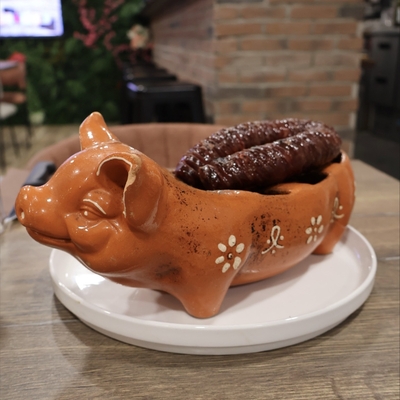 Saucisse flambée à l'eau de vie image