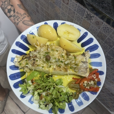 Morue lagareiro braisée image