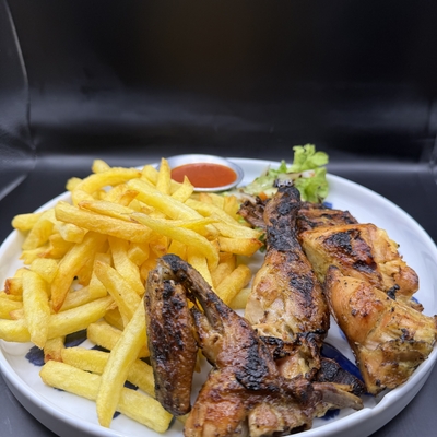 Demi poulet grillé image