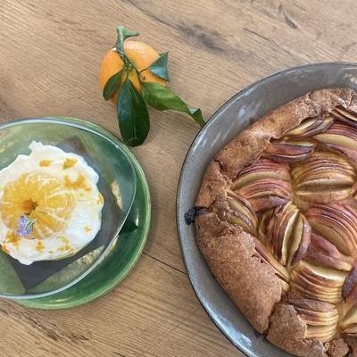 Dessert du moment : Clémentine IGP Corse ( Vescovato) rôtie au miel, yaourt grec et zestes de clémentines image