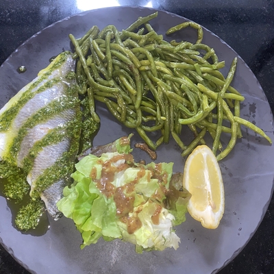 Filet de daurade au pesto image