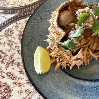 Pâtes à l'araignée de mer image