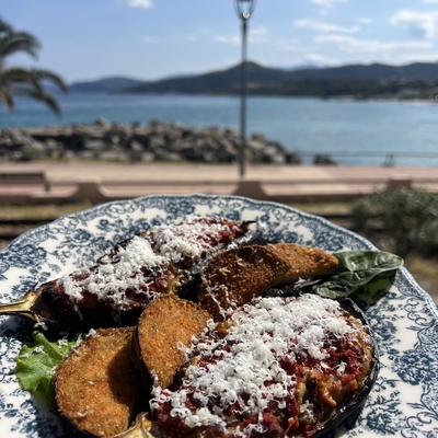 aubergine farcie & gratinée à la bonifacienne image