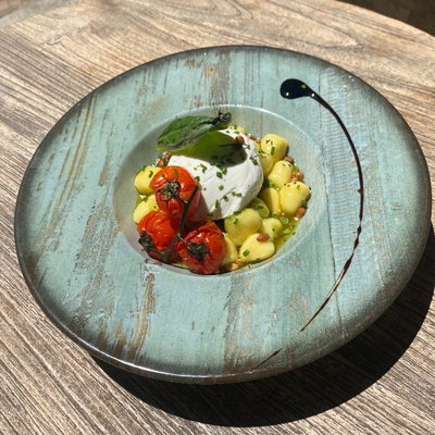 Gnocchi fraîs pesto burrata image
