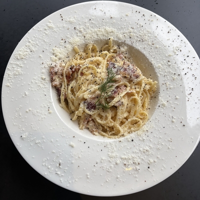 Linguine façon carbonara image