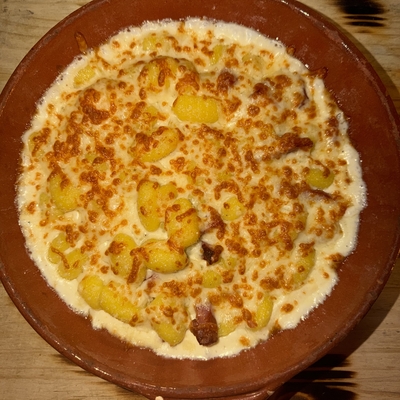 Gnocchi crème et linguica image