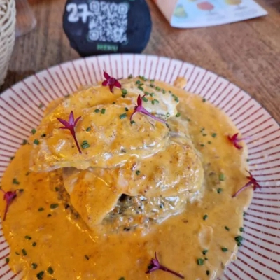 Escalope de Poulet sauce crémeuse au chorizo image