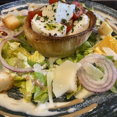 Tomate mozzarella façon tartelette image