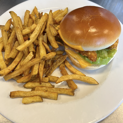 Burger poulet pané image