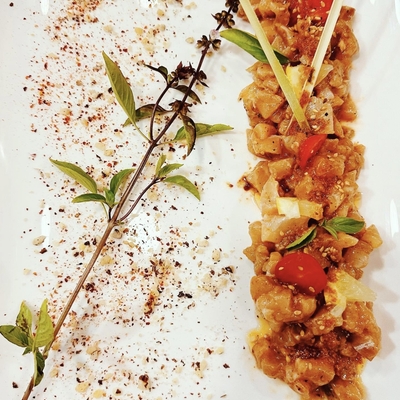Sashimi de loup sauvage, sauce soja gingembre, poivre noir de Phu Quoc image