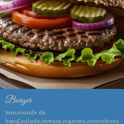 Burger à partager ou pas image