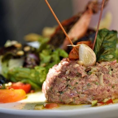 Le tartare de boeuf au couteau 300g image