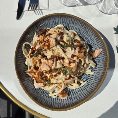 Linguines au saumon image