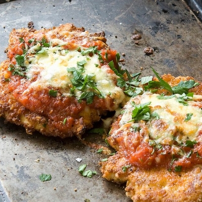Escalope de poulet facon cordon bleu image