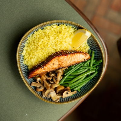 Pavé de saumon mi-cuit soja sesame image