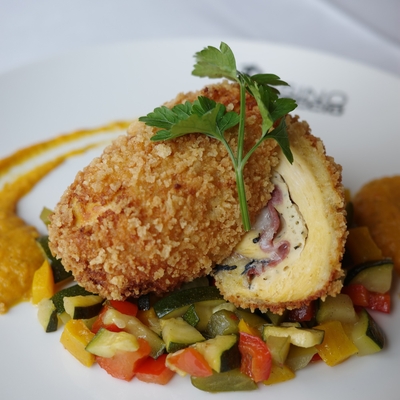Crispy rolls de poulet façon cordon bleu image